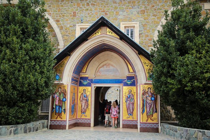 Tour to Troodos, Kykkos Monastery, Omodos and Winery from Paphos - Omodos village and the Monastery of the Holy Cross
