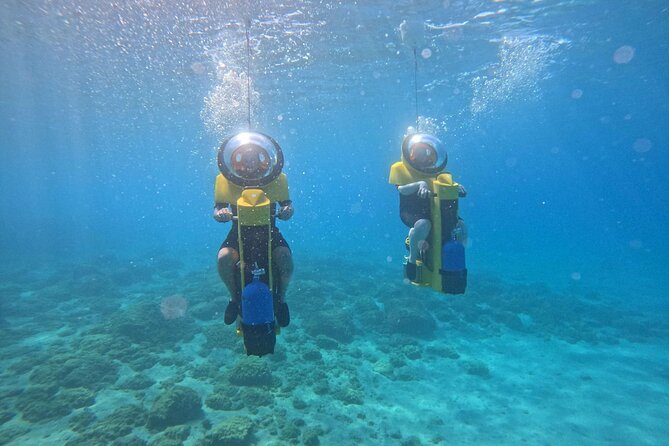 Undersea Scooters - What you see through the transparent dome