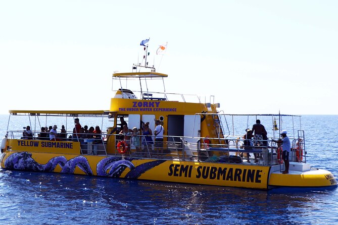 Yellow Semi Submarine Mini Cruise with a Swim Stop - Underwater Cabin Comfort: See the Seabed Without Getting in